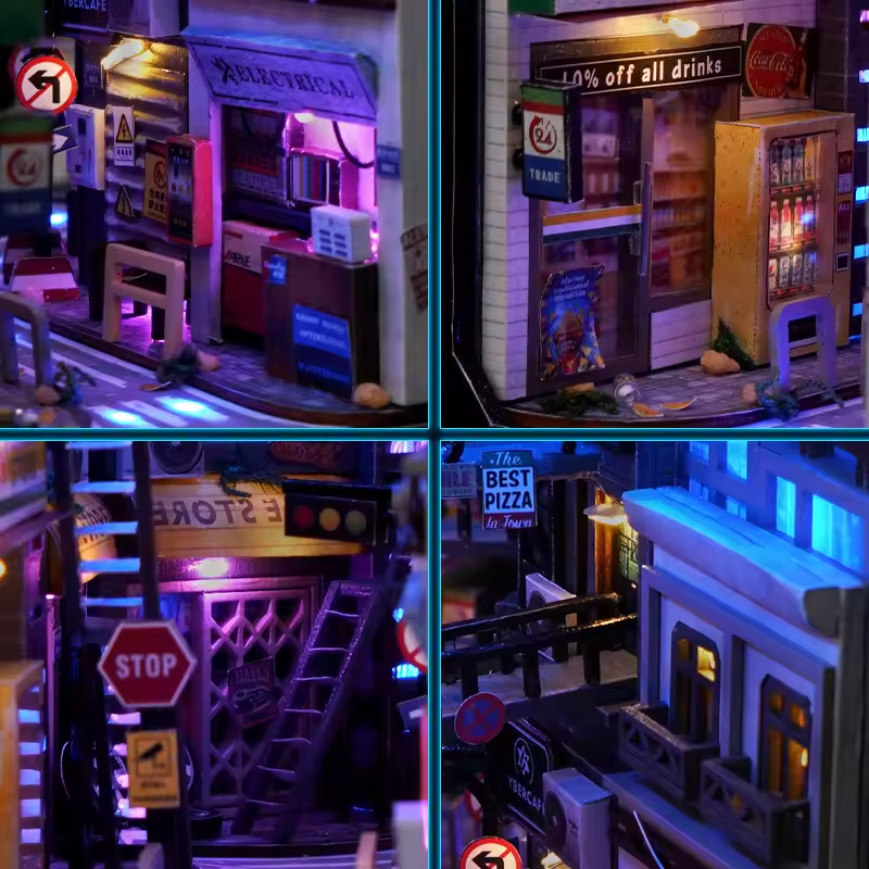Cyberpunk Book Nook Kit