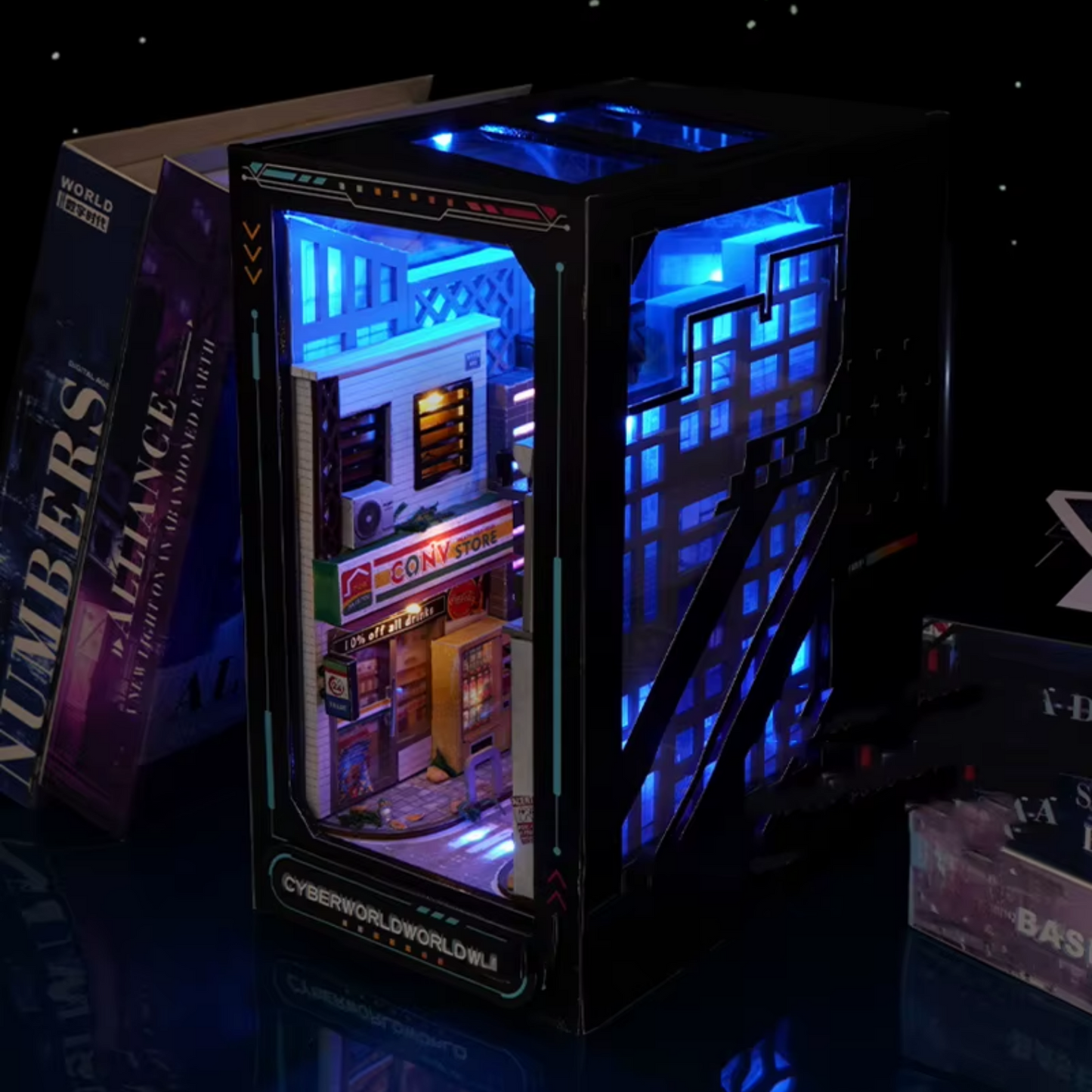 Cyberpunk Book Nook Kit