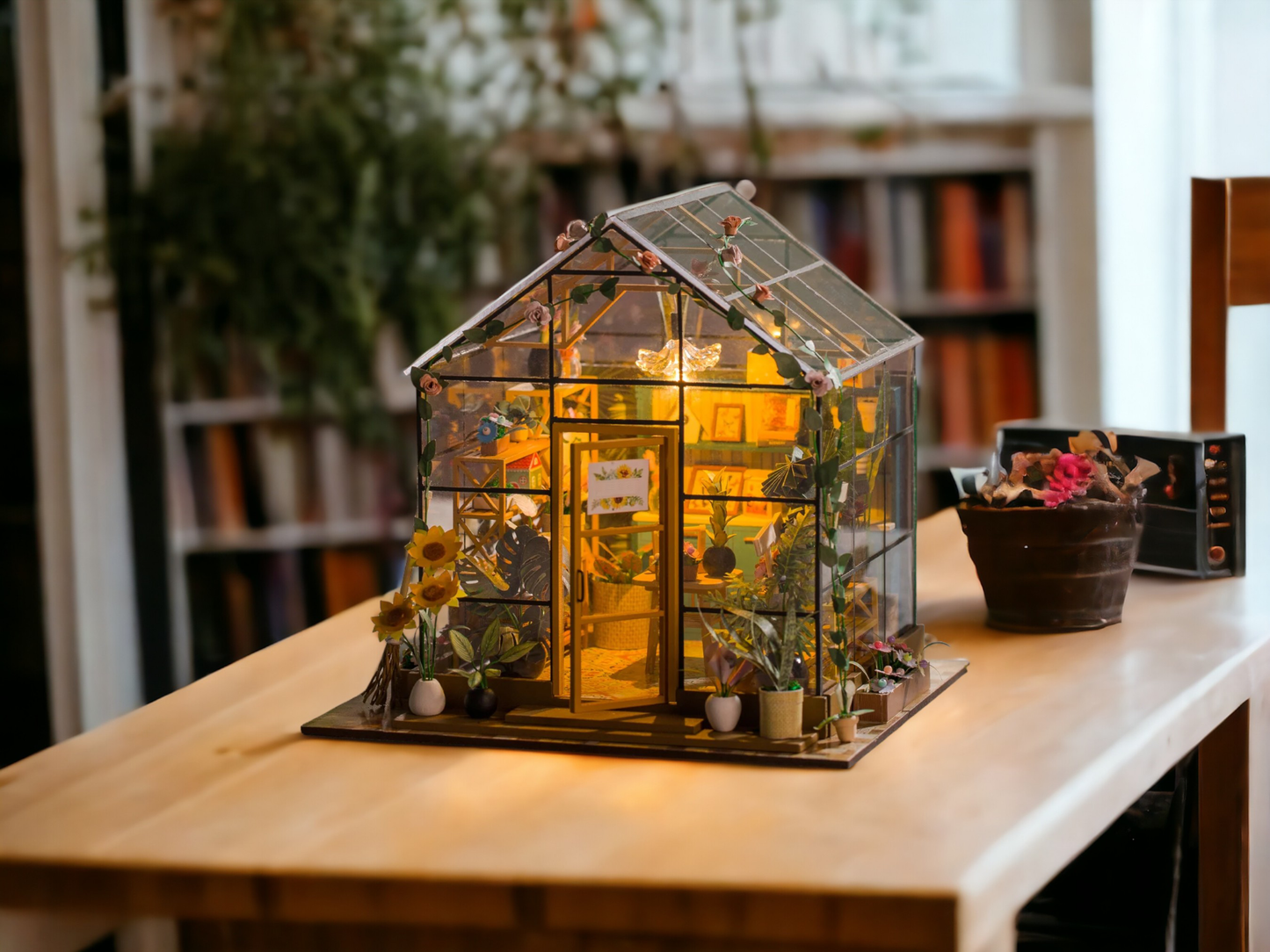 Minitature Greenhouse DIY Book Nook Kit